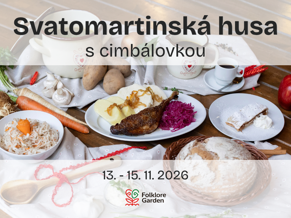 Svatomartinská husa Folklore Garden menu