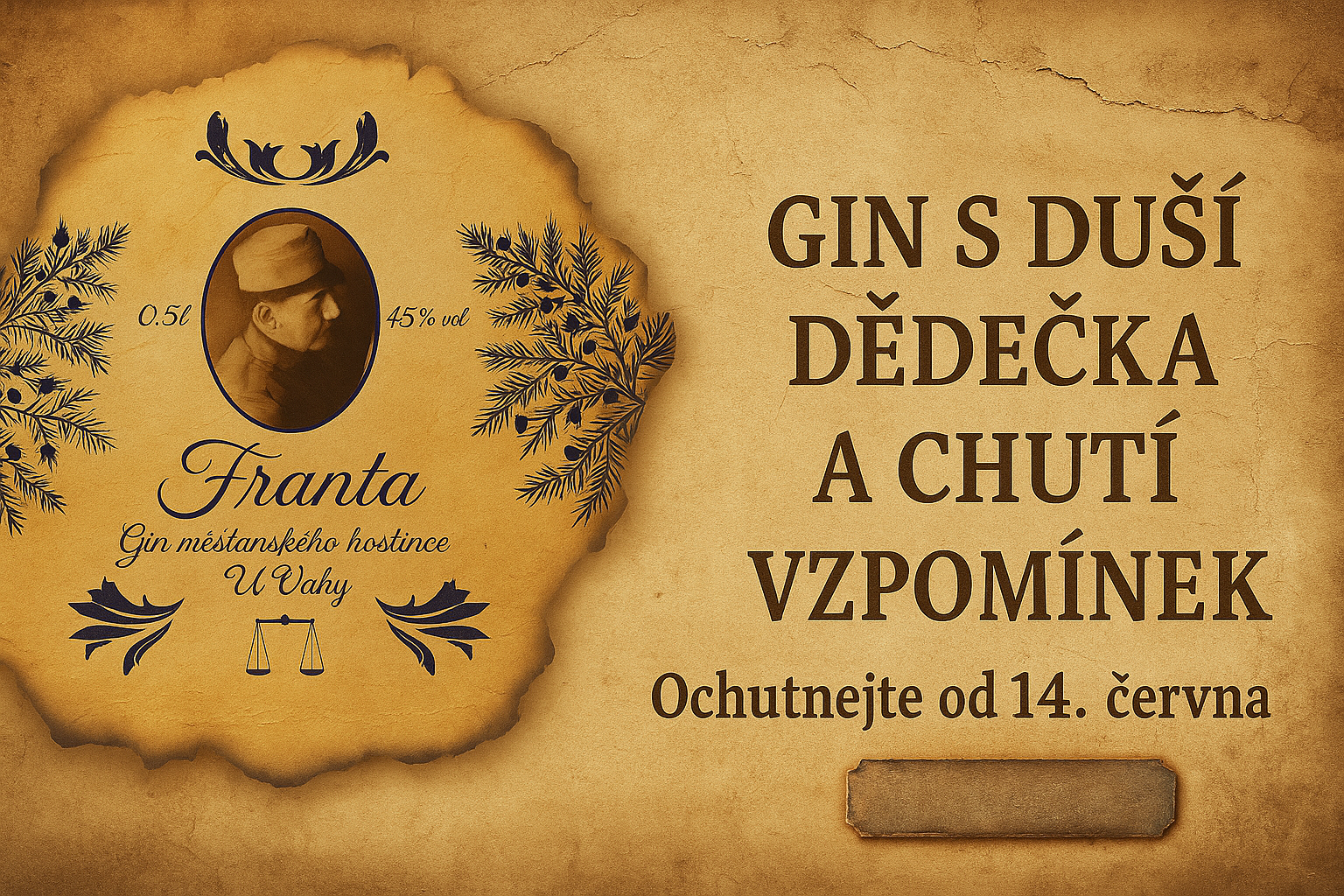ochutnejte frantu gin u vahy