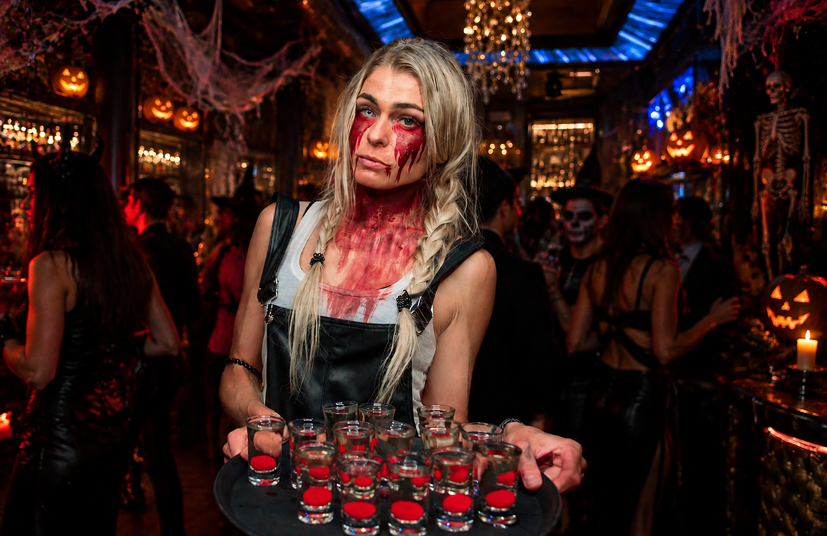 Zlatý strom bar club Halloween