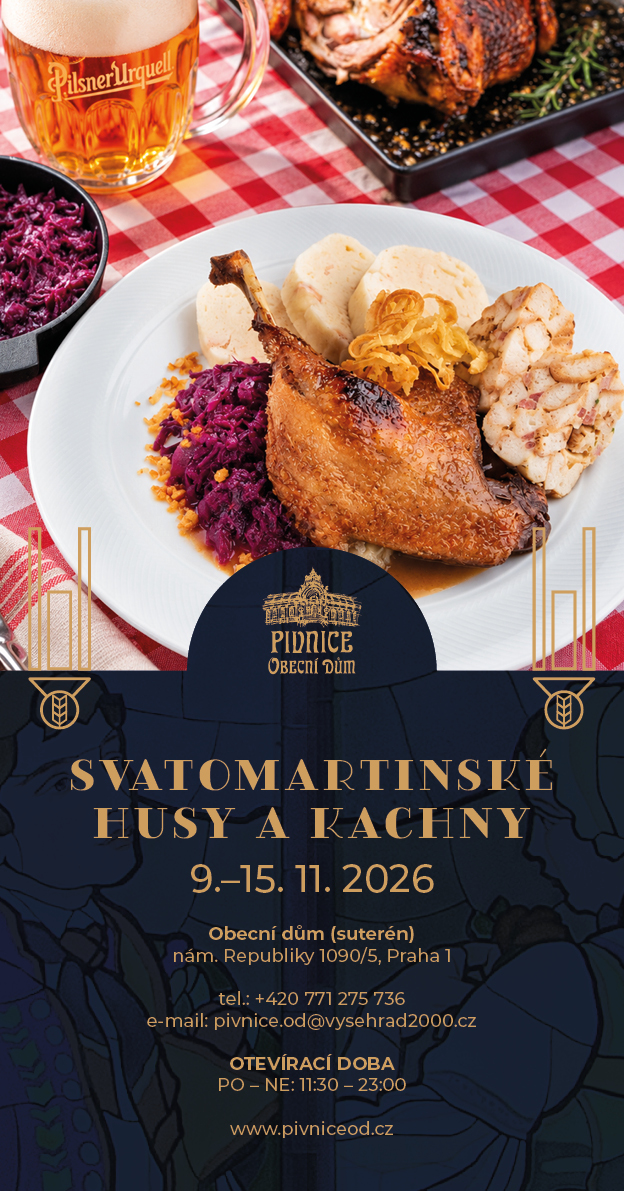 Pivnice Obecní dům svatomartinske menu