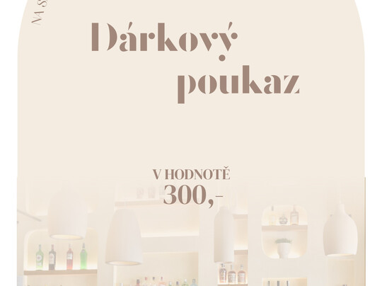 Dárkový poukaz v hodnotě 300 Kč