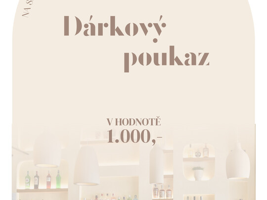 Dárkový poukaz v hodnotě 1.000 Kč
